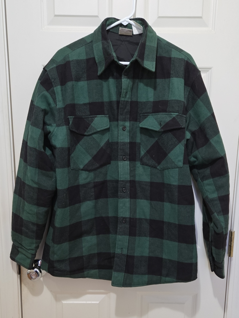 Field & Stream Green and Black Plaid Shirt Jacket